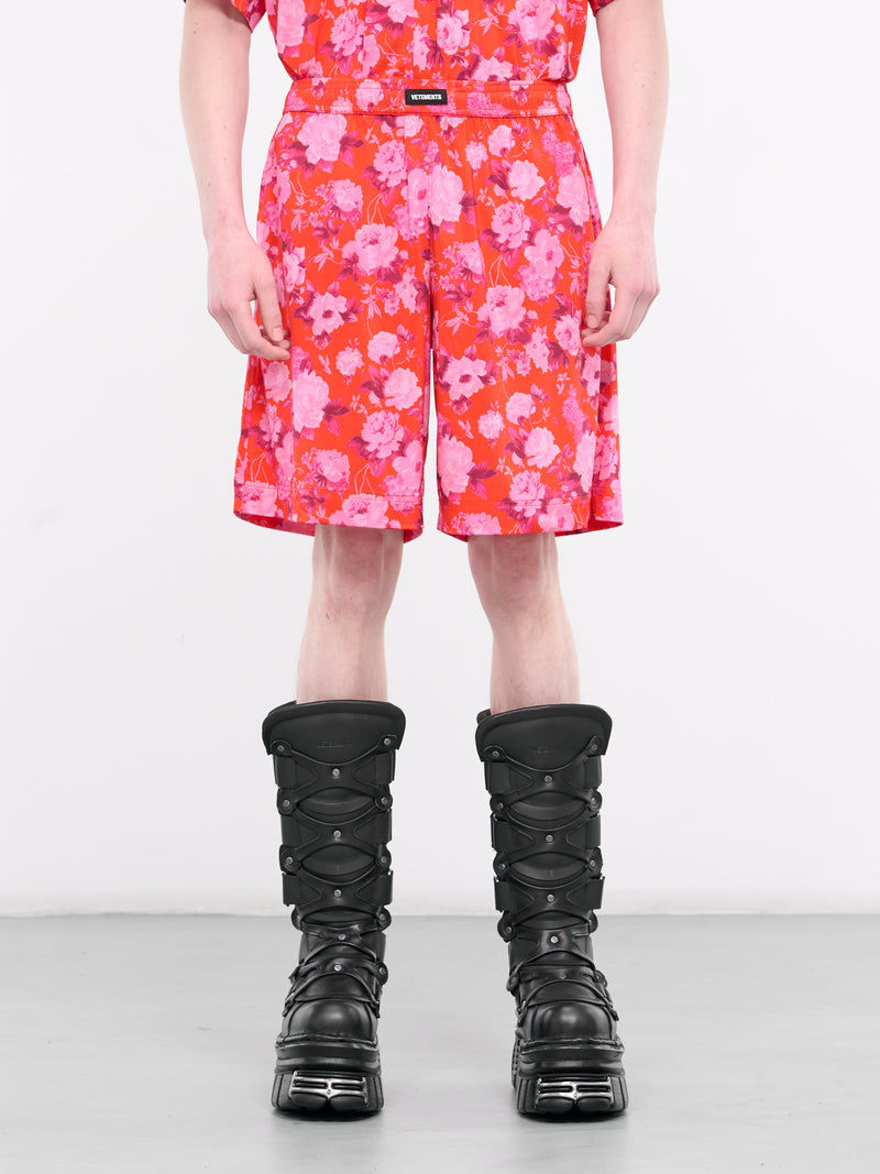 Fluid Shorts (UE64SS300RP-RED-FLOWERS)