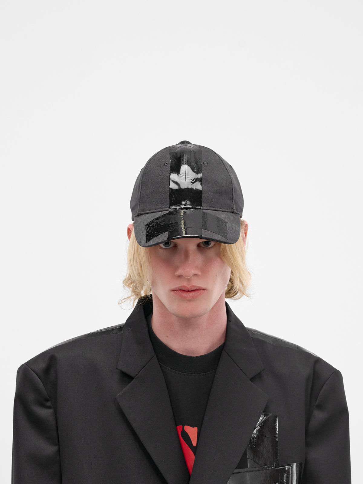 Black Cotton Duct Tape Cap (UE76CA328B-BLACK)