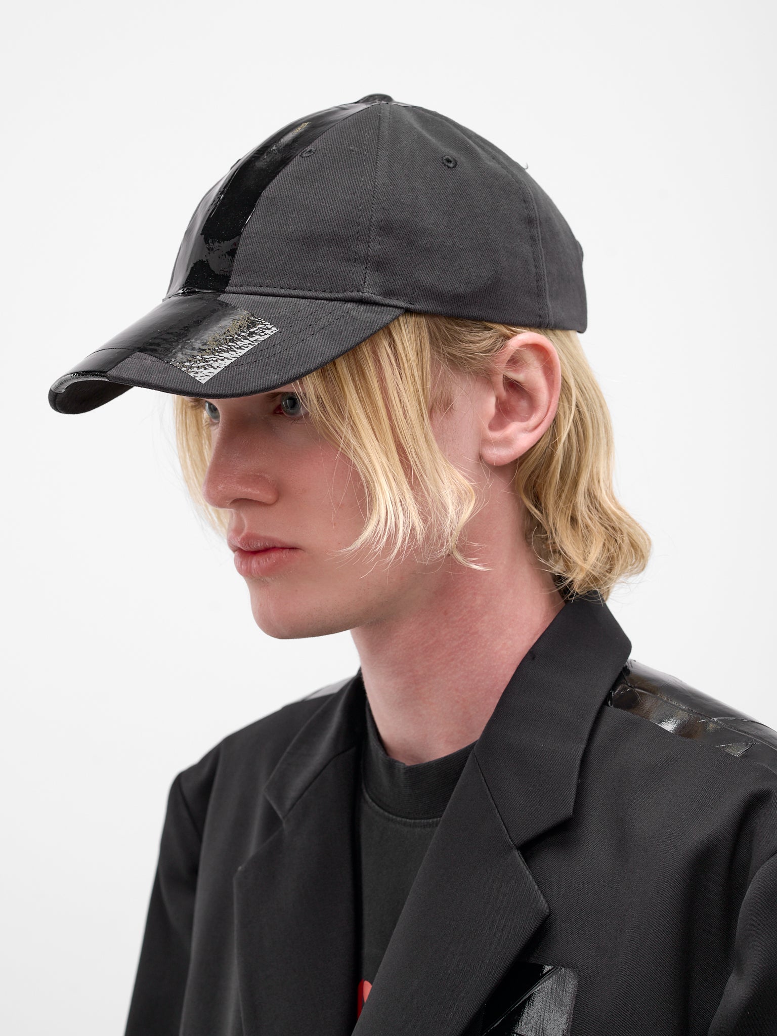 Black Cotton Duct Tape Cap (UE76CA328B-BLACK)