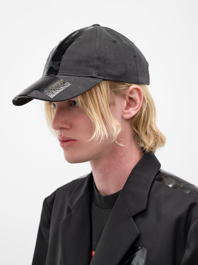 Black Cotton Duct Tape Cap (UE76CA328B-BLACK)