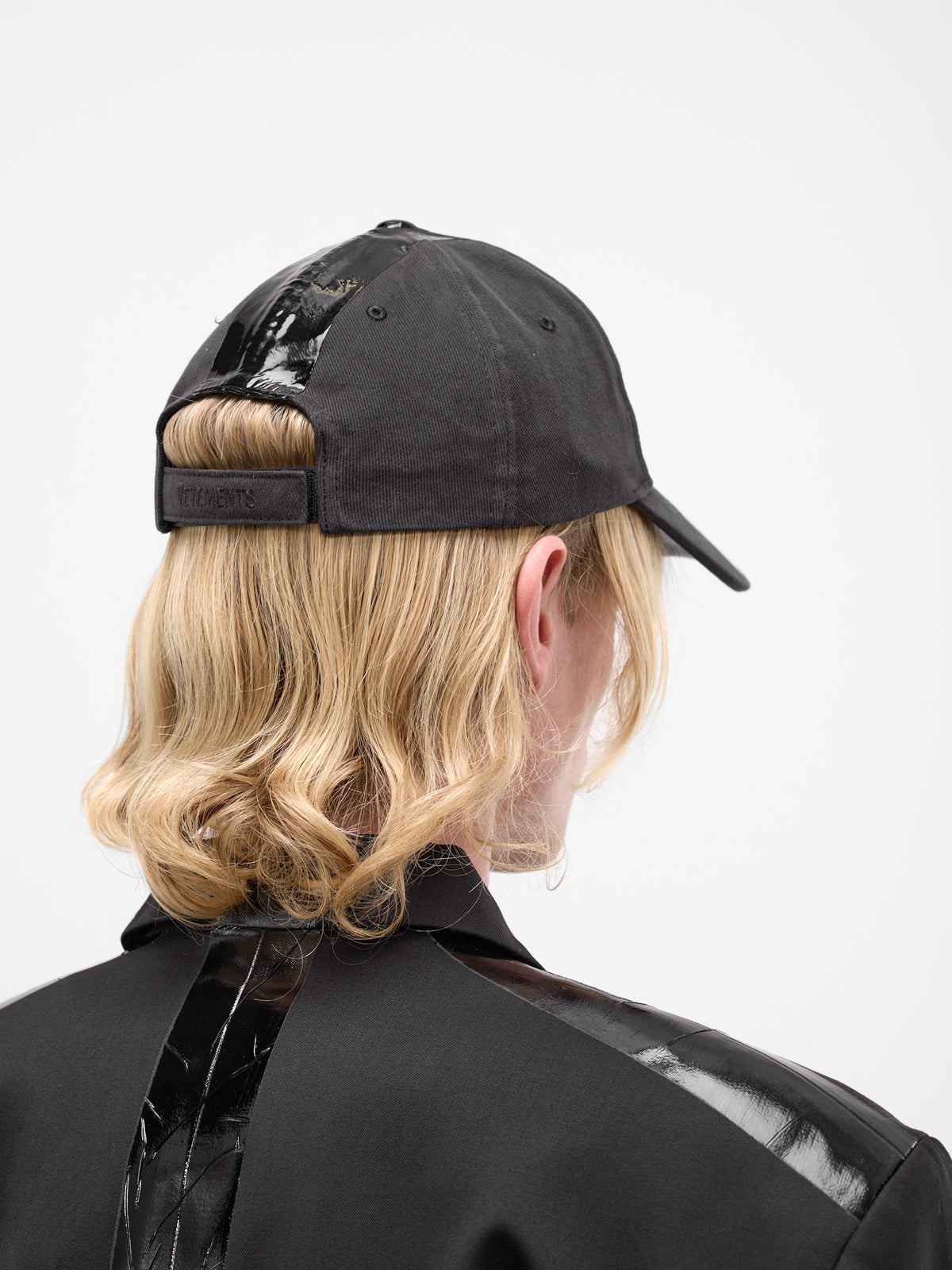 Black Cotton Duct Tape Cap (UE76CA328B-BLACK)