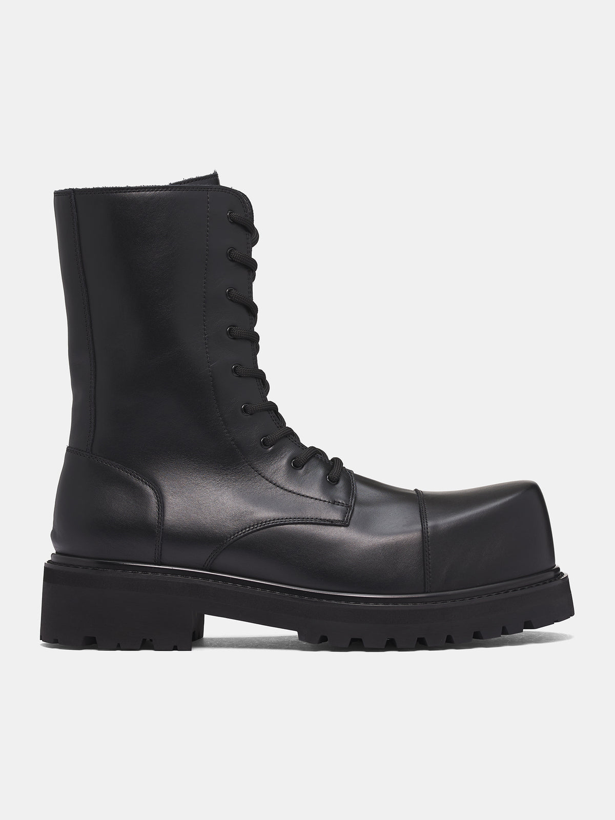 Black Stomp Combat Boots (UH76BT800B-BLACK)