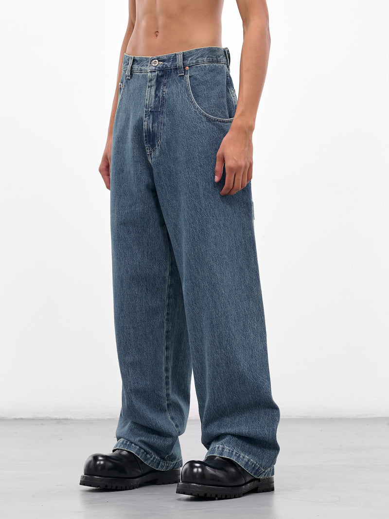 Blue Hip Hop Denim Jeans (UH76DP250VB-VINTAGE-BLUE)