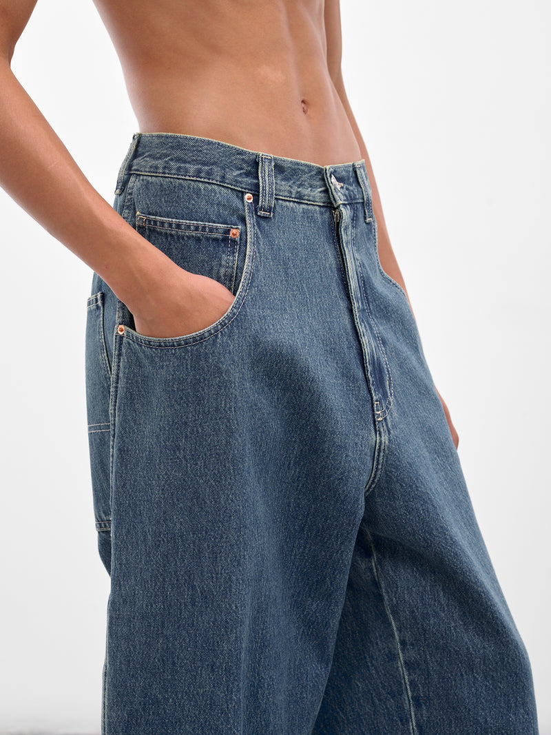 Blue Hip Hop Denim Jeans (UH76DP250VB-VINTAGE-BLUE)