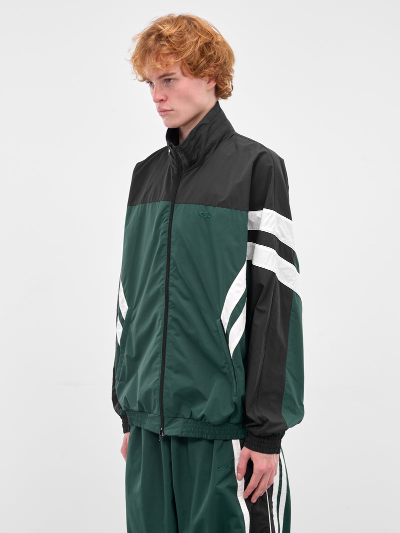 Green Iconic Tracksuit Jacket (UH76GJ500E-GREEN-BLACK)
