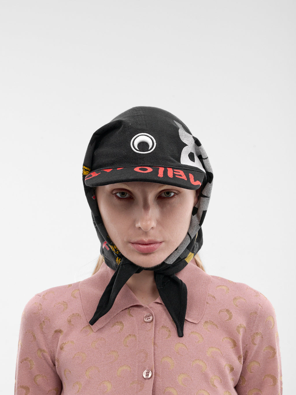 MARINE SERRE Graphic T-Shirt Cap