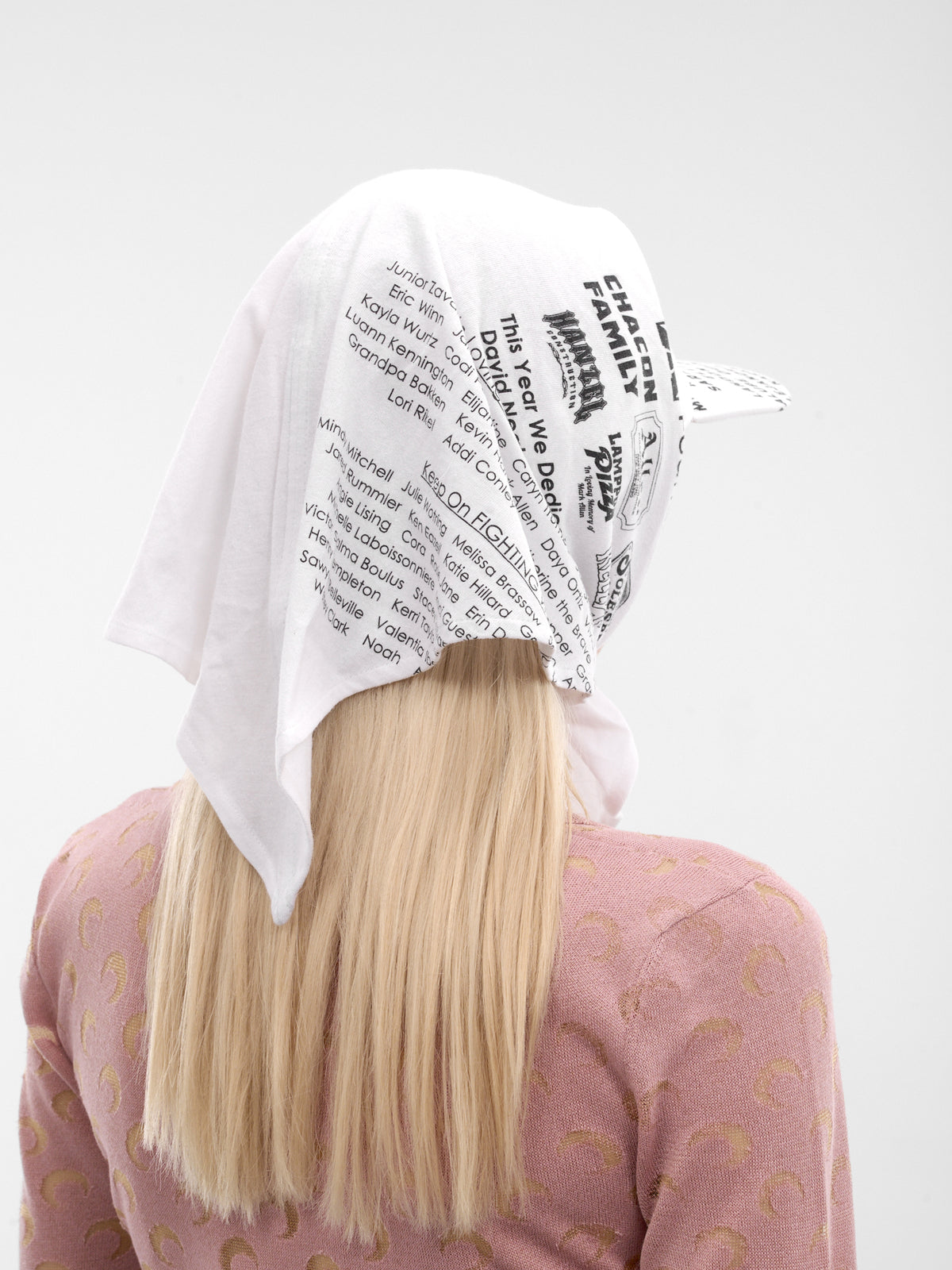 White Regenerated Graphic T-Shirt Cap (UHG029AUJER0003-WH10-WHITE)