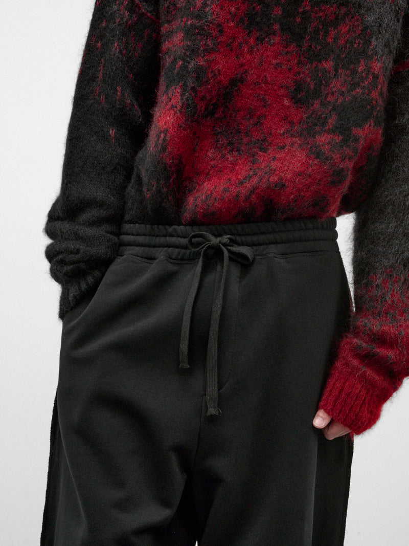 Black Cotton Loose Sweatpants (UJ03F26-BLACK)