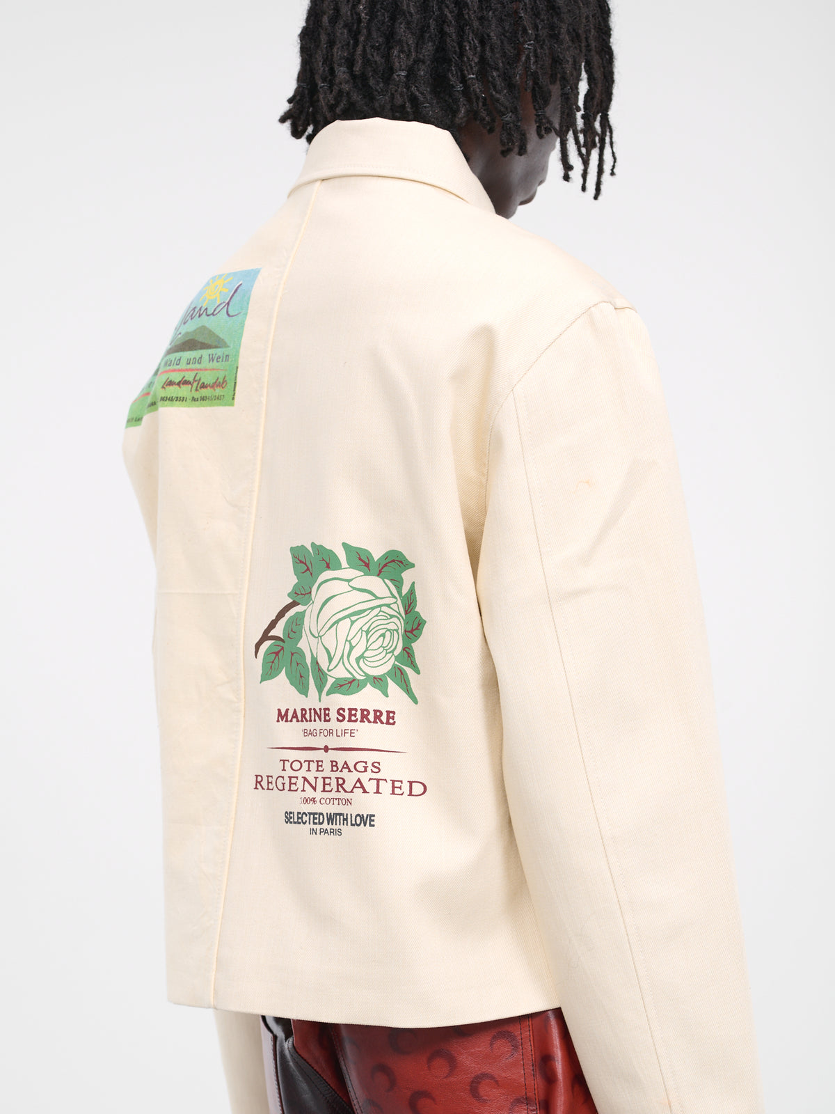 Regenerated Tote Bags Jacket (UJA042-UWOV0009-WH50-MULTI)