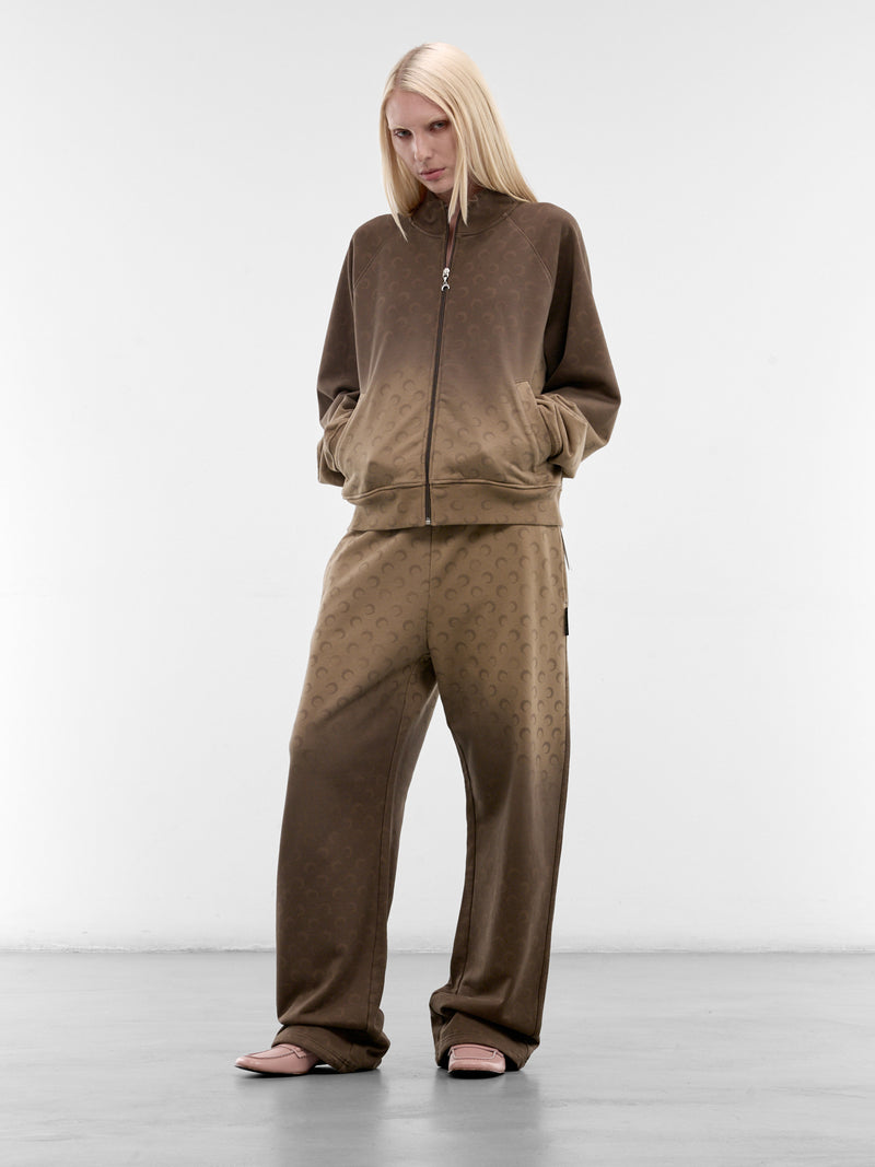 Brown Gradient Moon Monogram Sweatpants (UPA052ACJER0073-BG40-TAUPE)