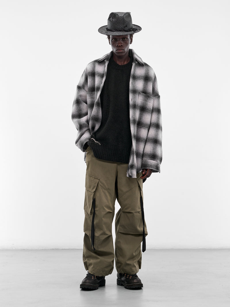 Black Distressed Knit Sweater (UK04F25-BLACK)