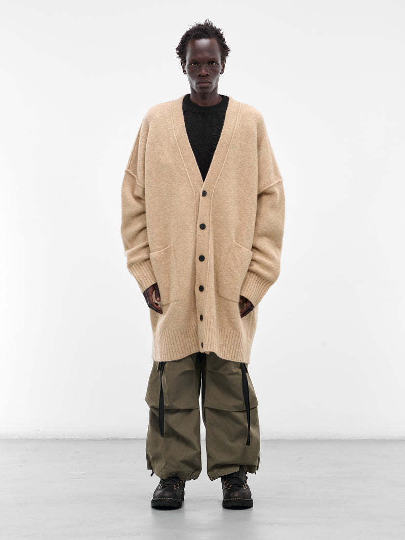 Beige Yak Knit Oversized Cardigan (UK06F25-NATURAL)