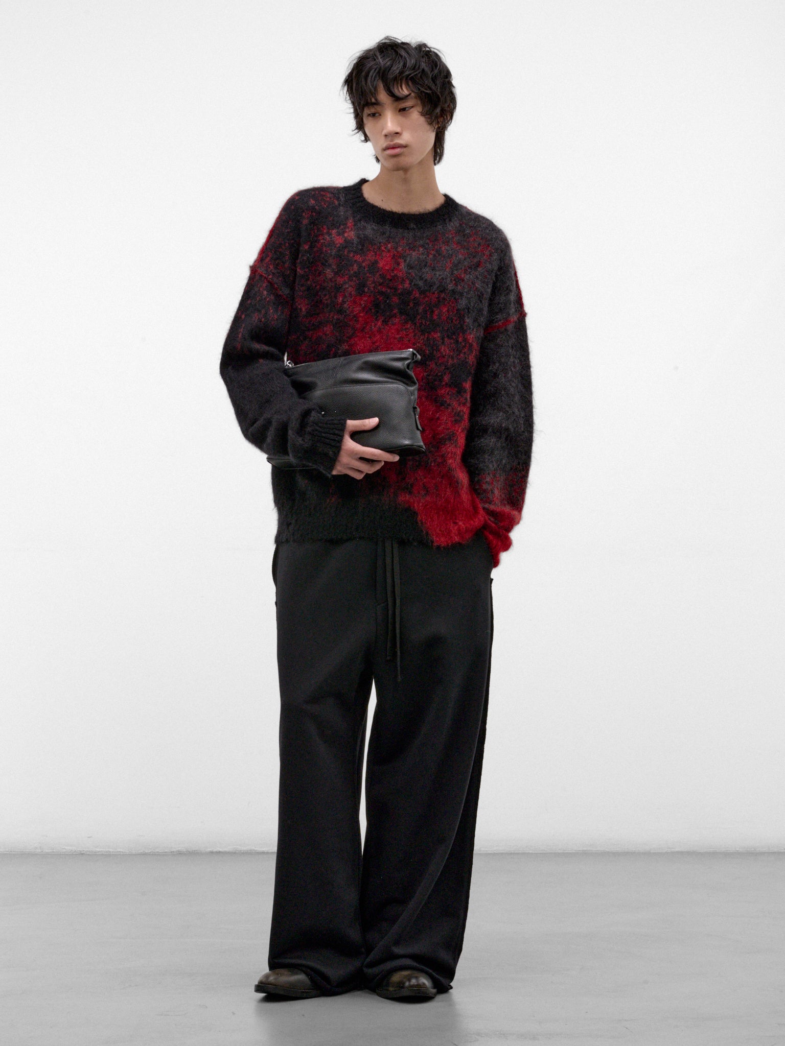 Black Cotton Loose Sweatpants (UJ03F26-BLACK)