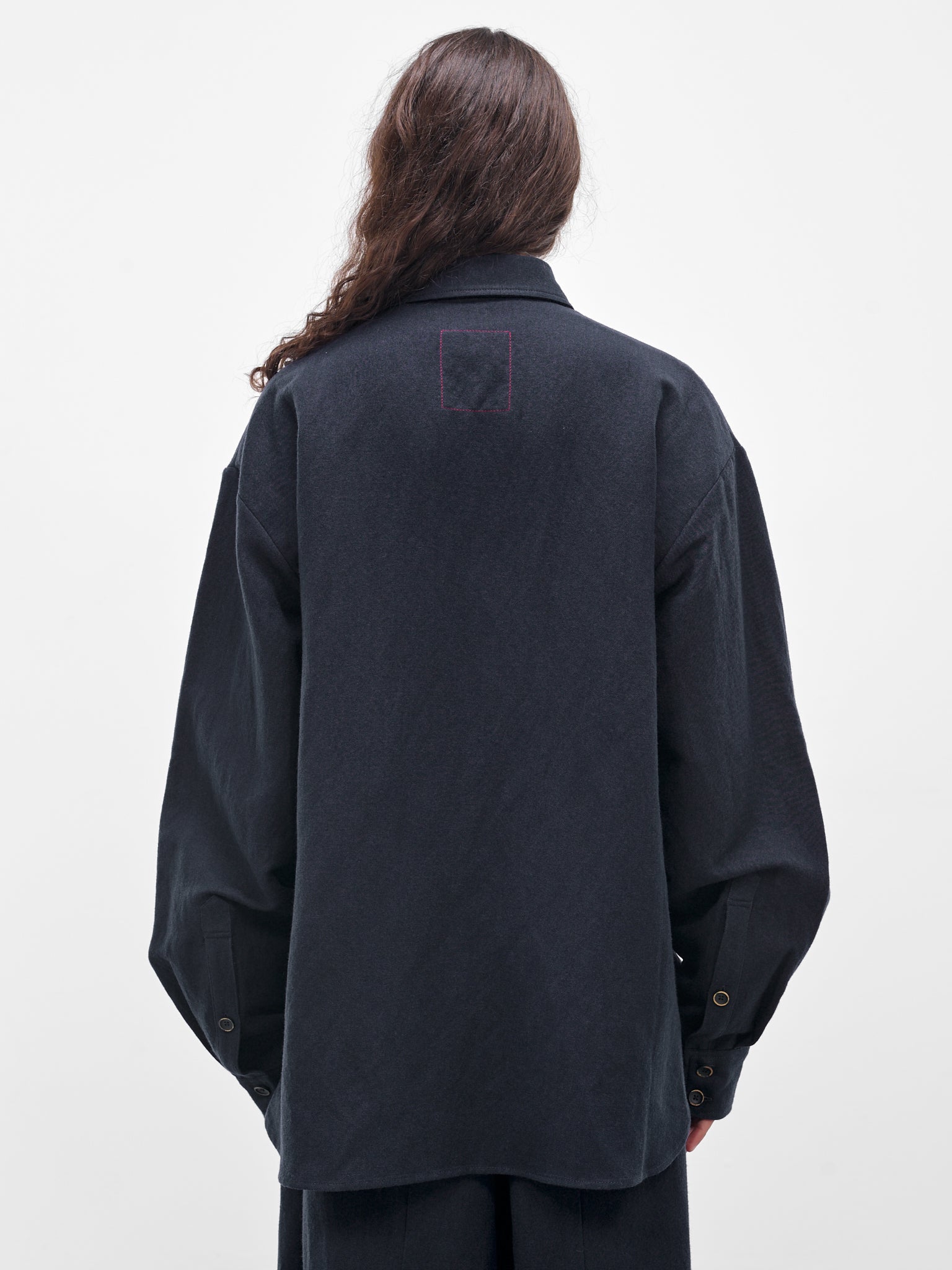 Navy Tavis Button-Up Shirt (UM1507-UW1507-UW309-DARK-BLUE)