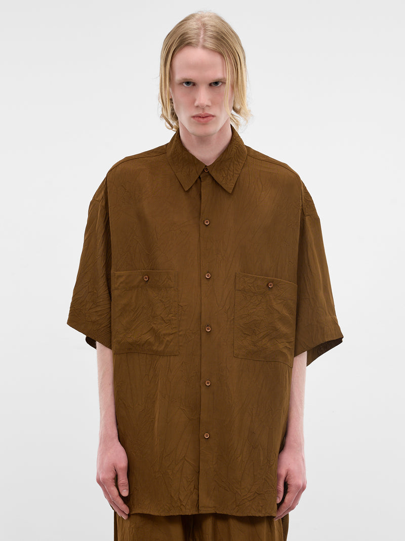 Mustard Oversized Teorya Shirt (UM1529-UW240-MUSTARD)