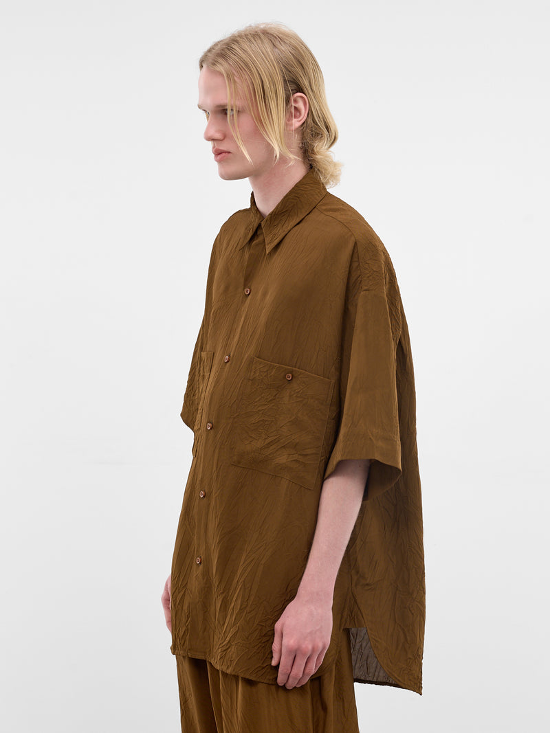 Mustard Oversized Teorya Shirt (UM1529-UW240-MUSTARD)