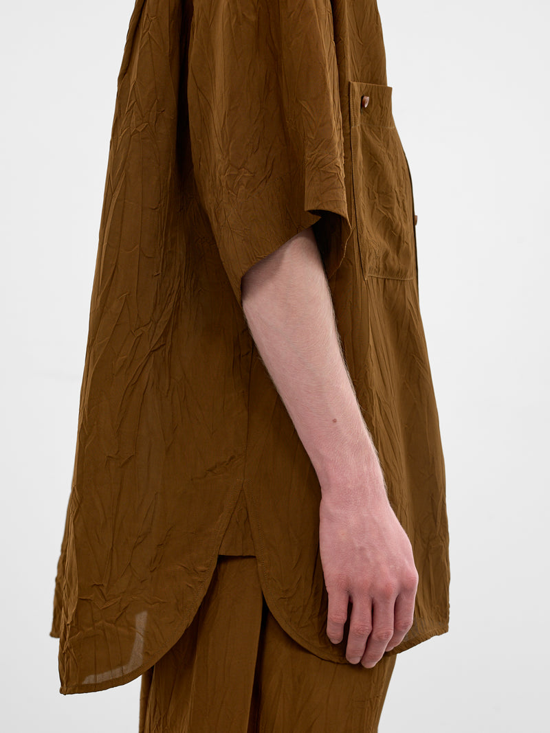 Mustard Oversized Teorya Shirt (UM1529-UW240-MUSTARD)