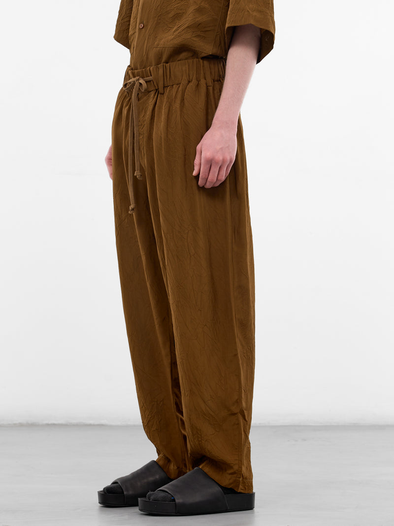 Mustard Relaxed Pajama Pants (UM3505-UW240-MUSTARD)