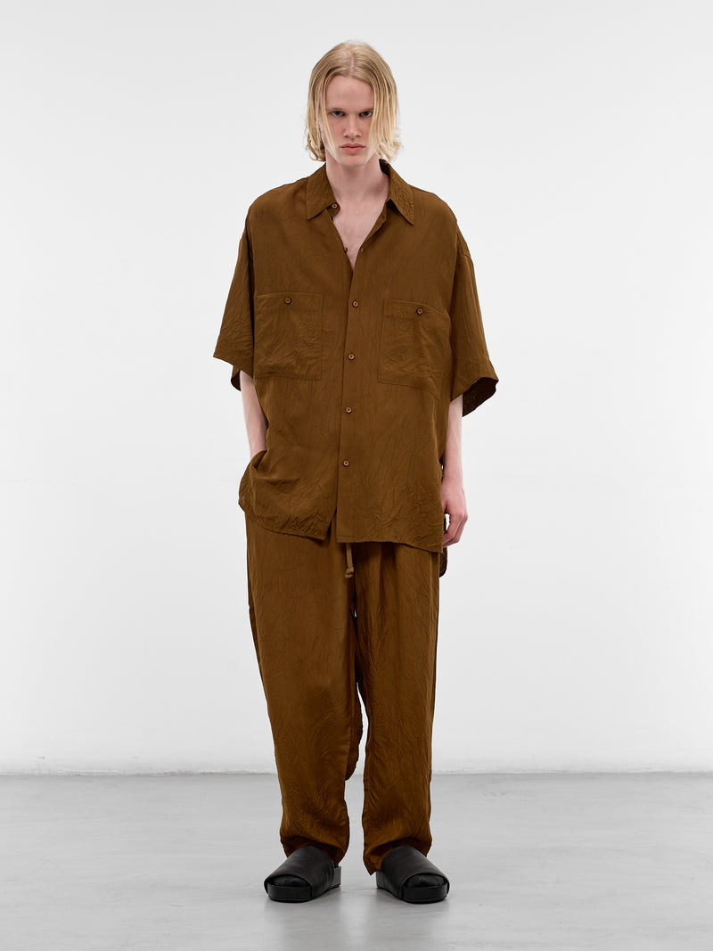 Mustard Oversized Teorya Shirt (UM1529-UW240-MUSTARD)