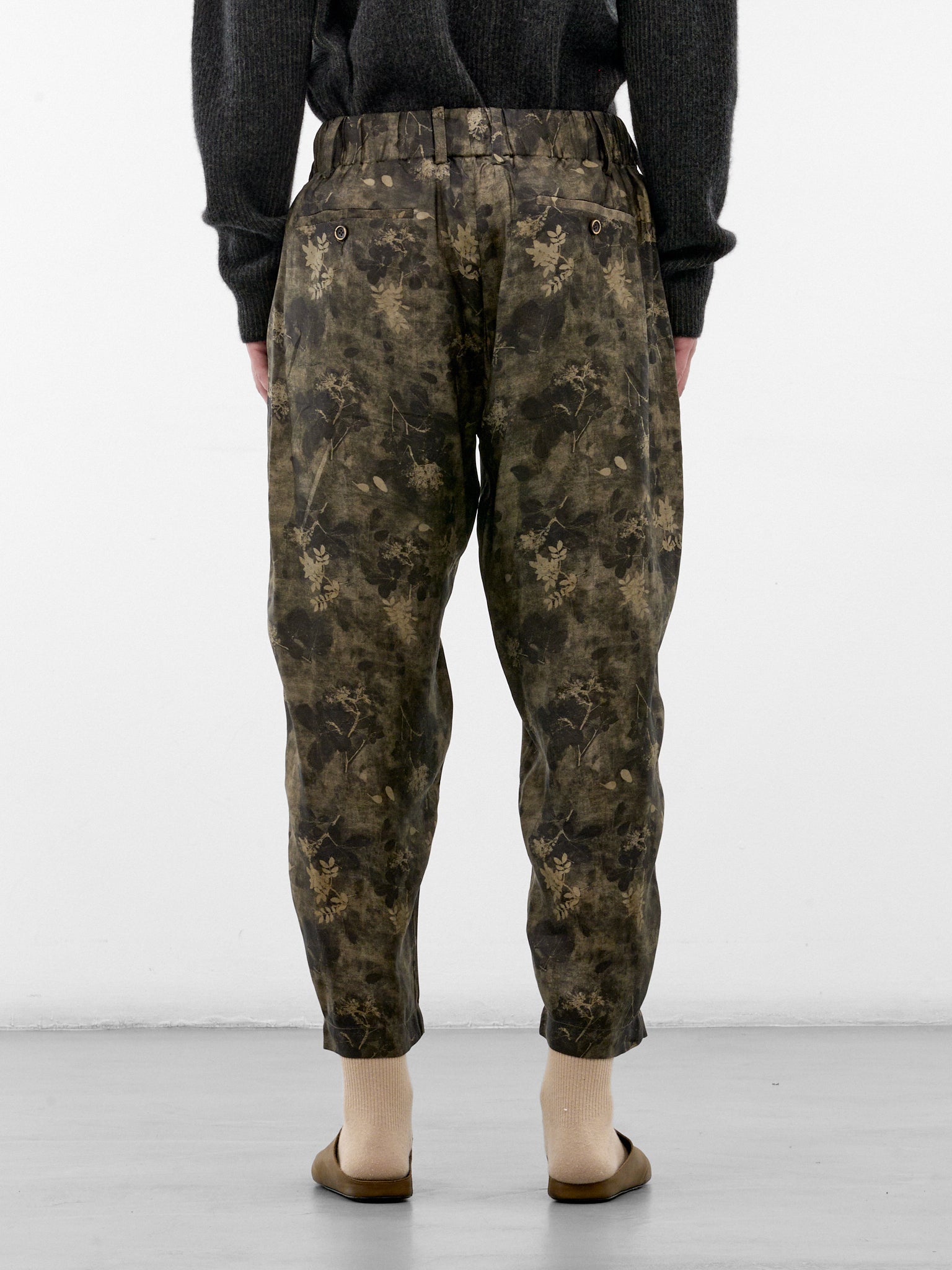 Green Floral Pajama Pants (UM3516-GREEN-GREY)