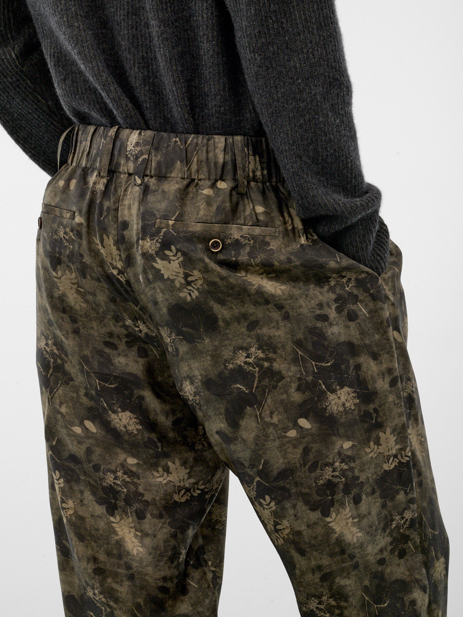 Green Floral Pajama Pants (UM3516-GREEN-GREY)