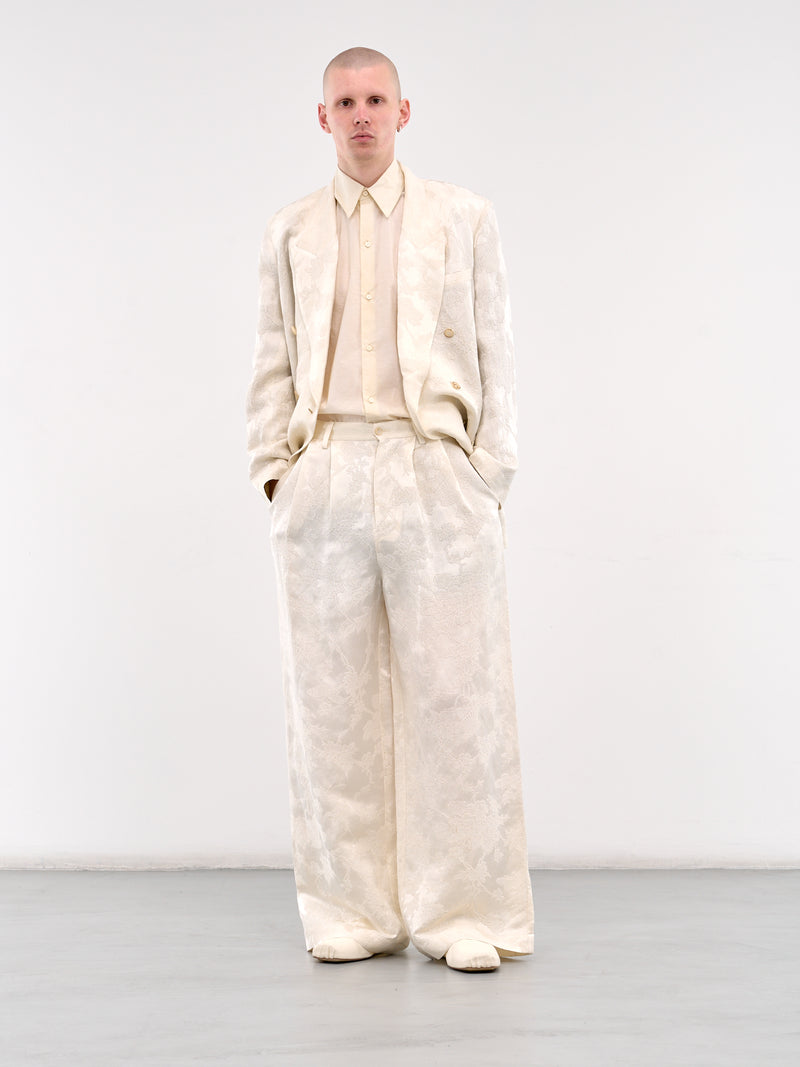 UMA WANG CALEB COAT purple/tan _ FASCINATE Osaka Japan