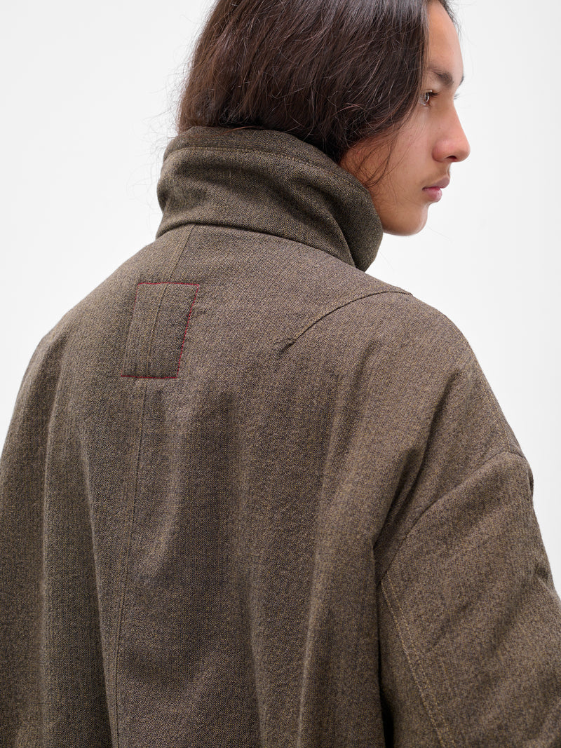Brown 'Jovan' Shearling Lined Jacket (UM6562-UW860-GREY-BROWN)