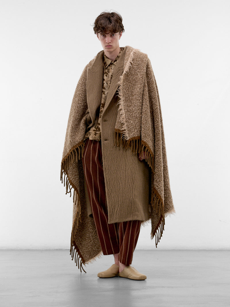 Brown Striped Pajama Pants (UM3519-BROWN-RED-TAN)