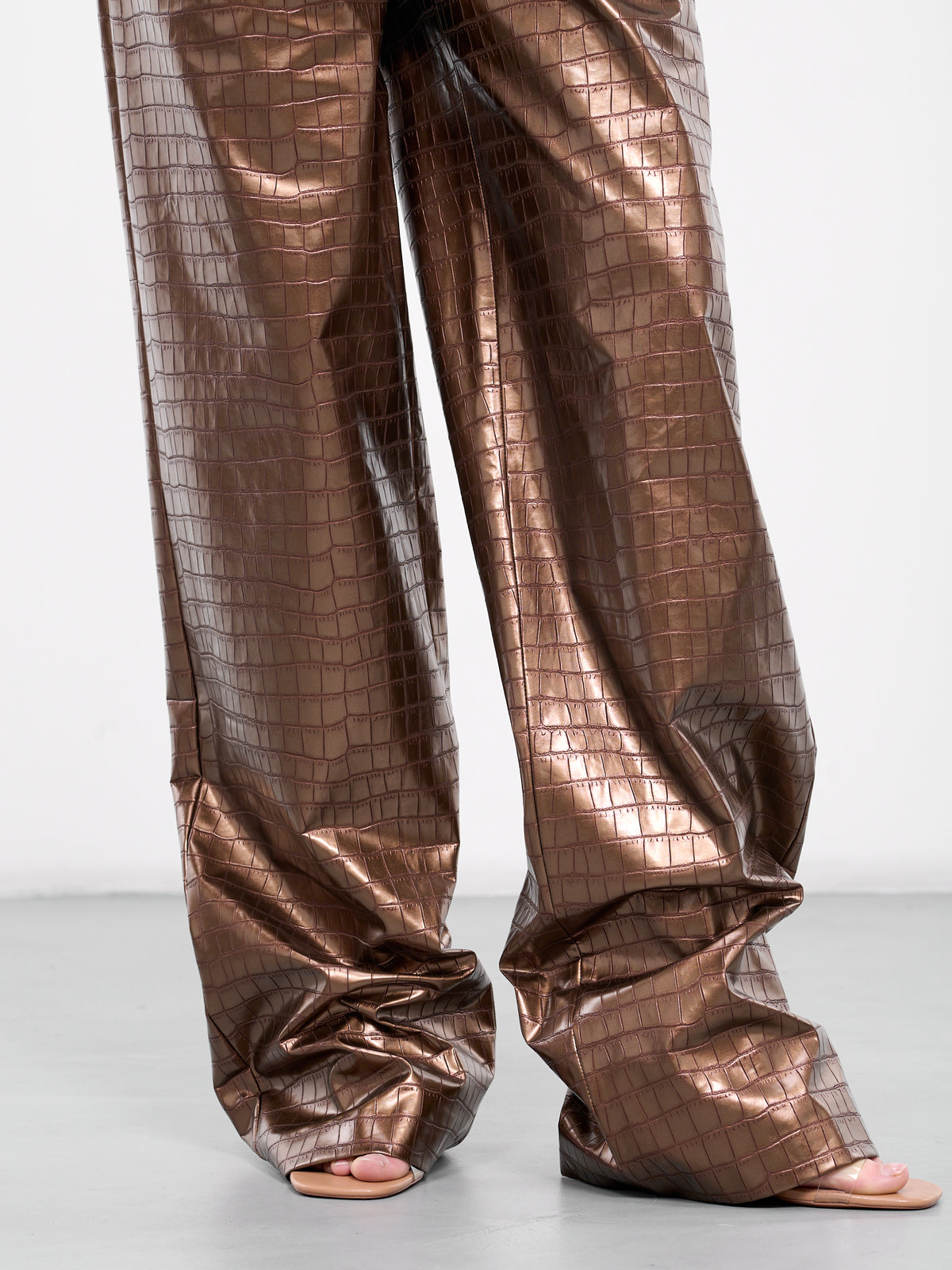 Embossed Elasticated Trousers (UN-PANT-BRON-01-BRONZE)