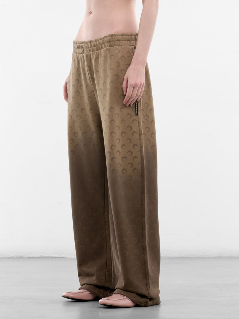 Brown Gradient Moon Monogram Sweatpants (UPA052ACJER0073-BG40-TAUPE)