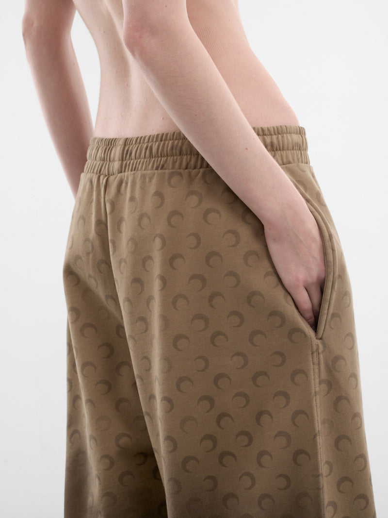 Brown Gradient Moon Monogram Sweatpants (UPA052ACJER0073-BG40-TAUPE)