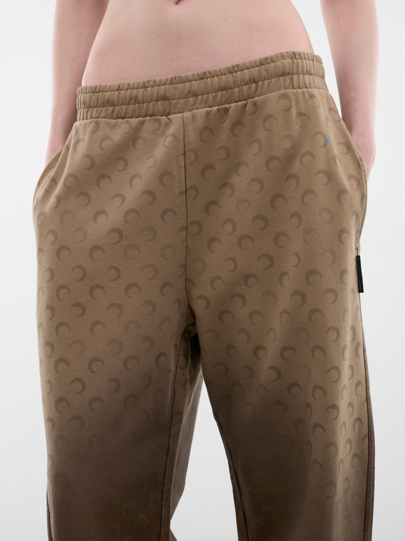 Brown Gradient Moon Monogram Sweatpants (UPA052ACJER0073-BG40-TAUPE)