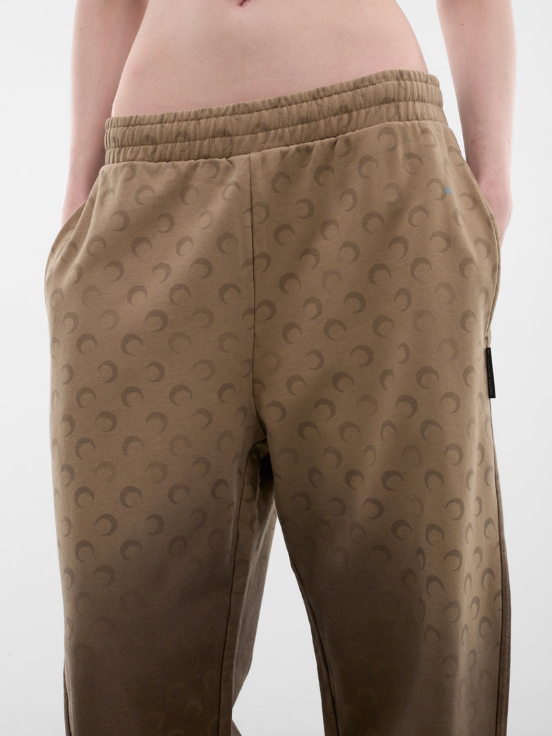 Brown Gradient Moon Monogram Sweatpants (UPA052ACJER0073-BG40-TAUPE)