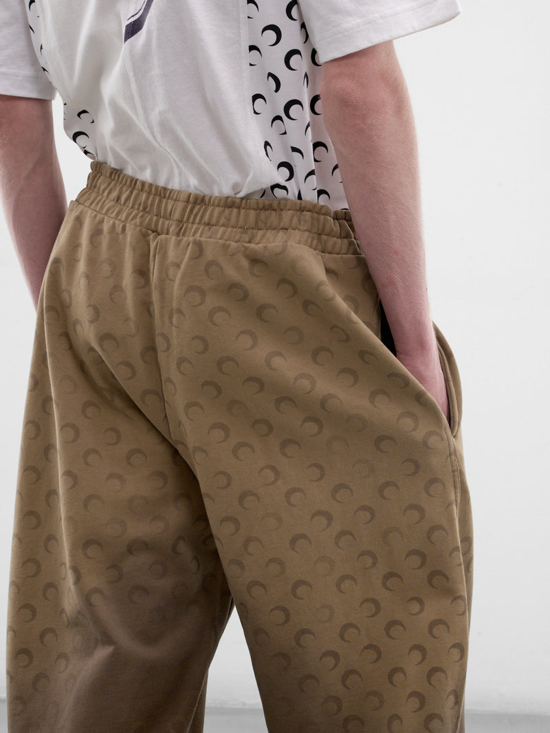 Brown Gradient Moon Monogram Sweatpants (UPA052ACJER0073-BG40-TAUPE)