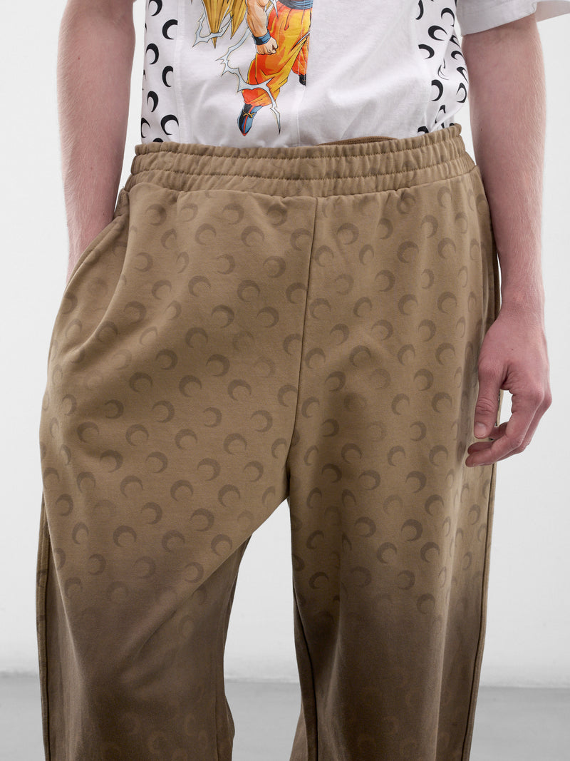 Brown Gradient Moon Monogram Sweatpants (UPA052ACJER0073-BG40-TAUPE)