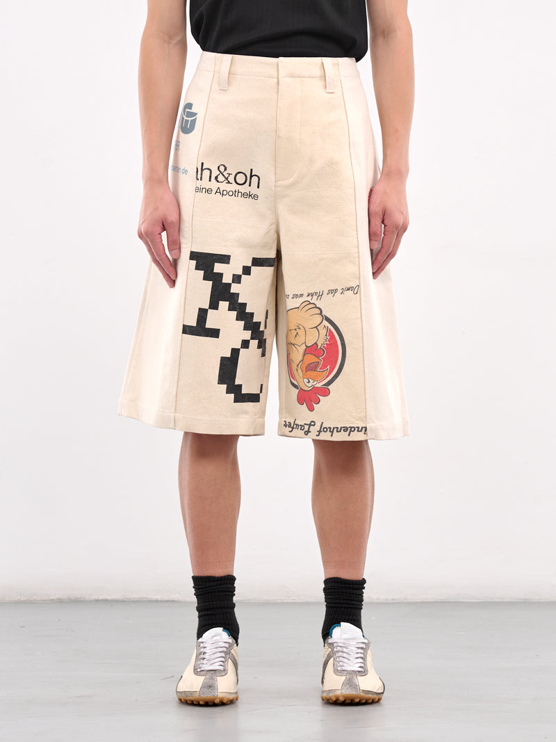 Regenerated Tote Bags Chino Shorts (USH006A-UWOV0009-ECRU)