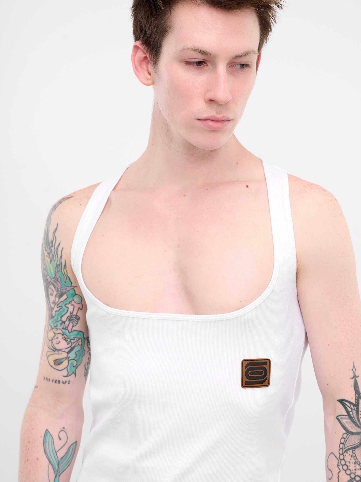 Upside Down Tank Top (UW02-WHITE-RIB)