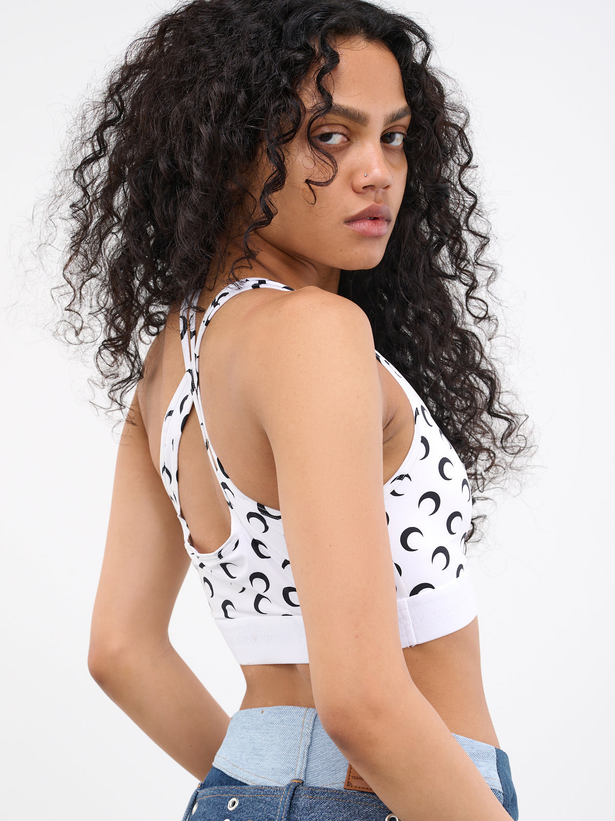 All Over Moon Brassière (UW035W-JERPA0001-WHITE)