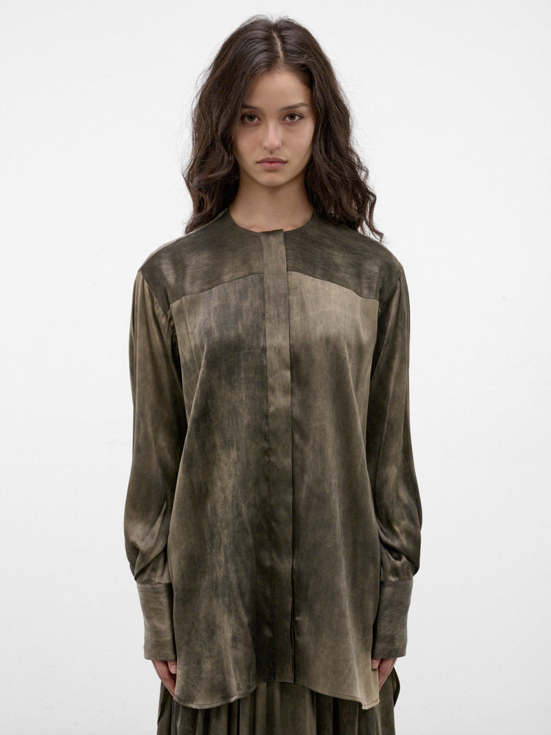 Gray Printed Buttoned Shirt (UW1004-TAFEE-DARK-GREY)