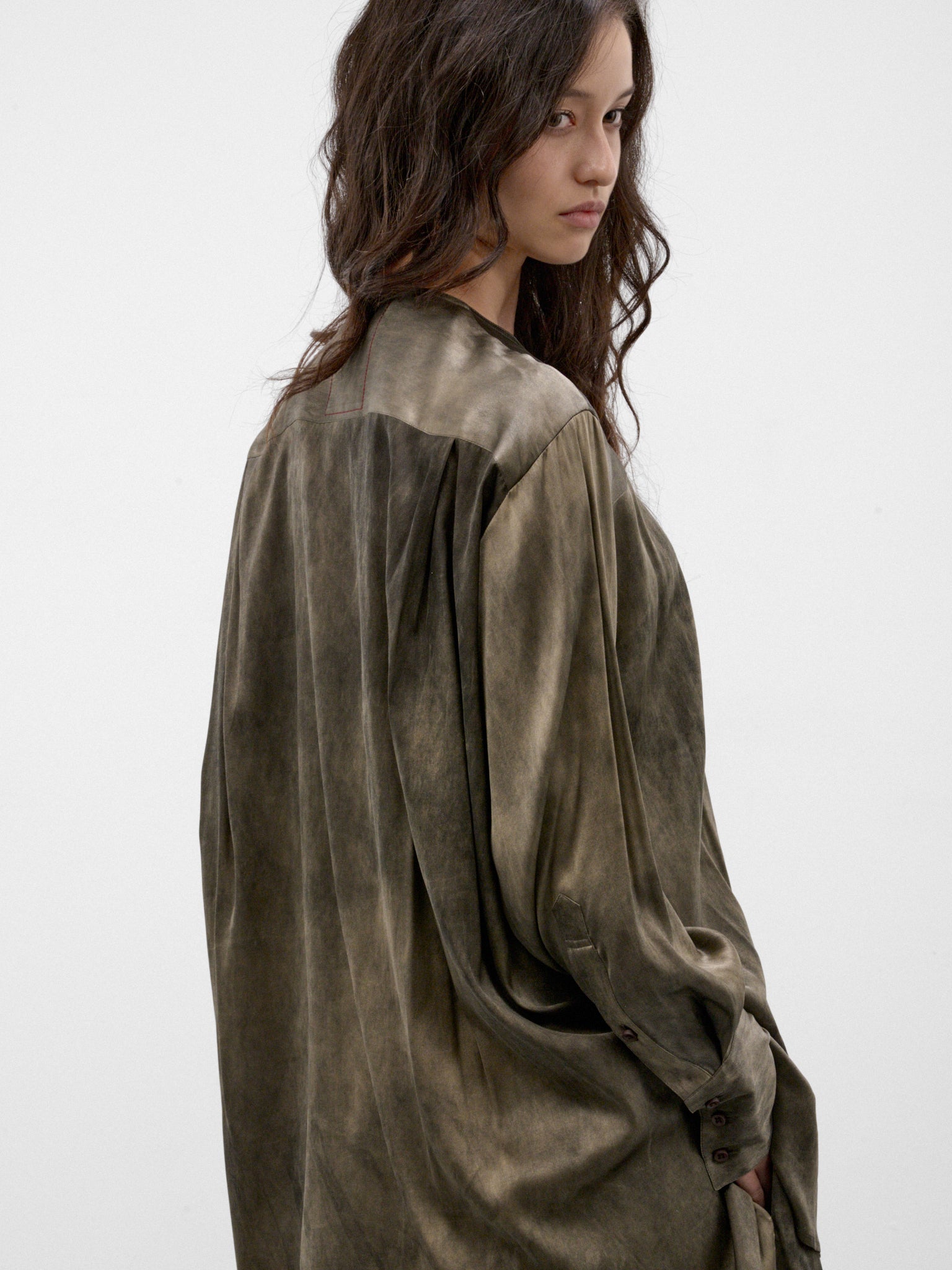 Gray Printed Buttoned Shirt (UW1004-TAFEE-DARK-GREY)