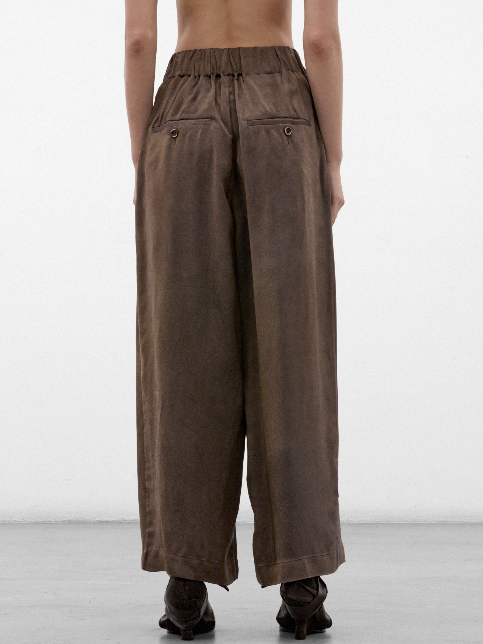 Gray Wide Leg Trousers (UW3015-POETIC-GREY-BROWN)