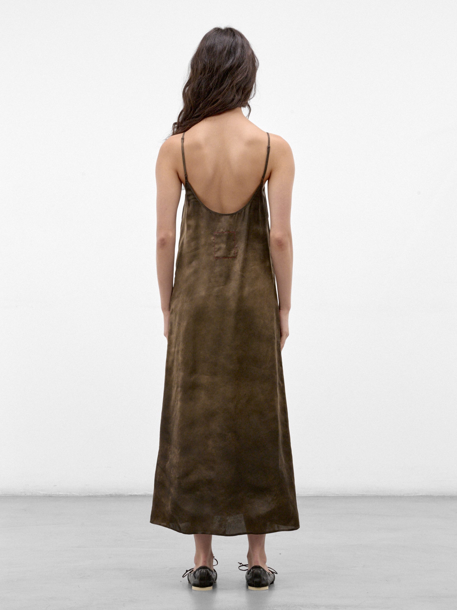 Brown Mottled Maxi Dress (UW5082-ANAYA-GREY-BROWN)