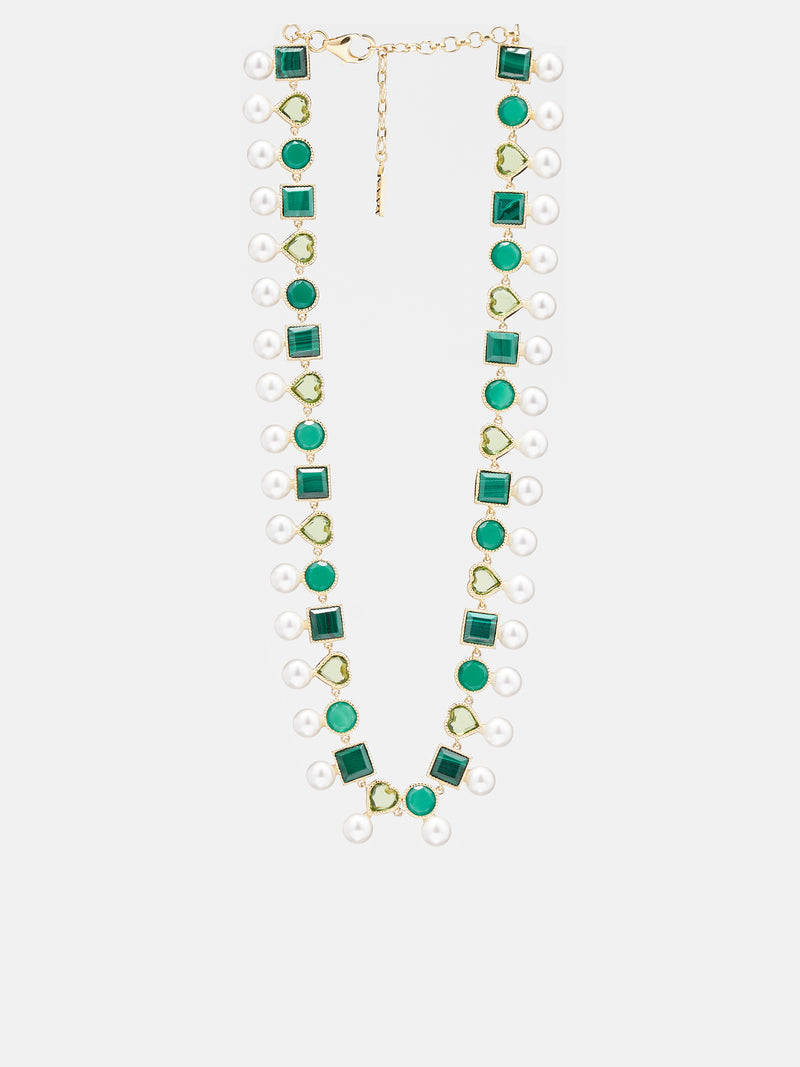 The Shape Pearl Necklace (V-DESSN0191-YG-YELLOW-GOLD)