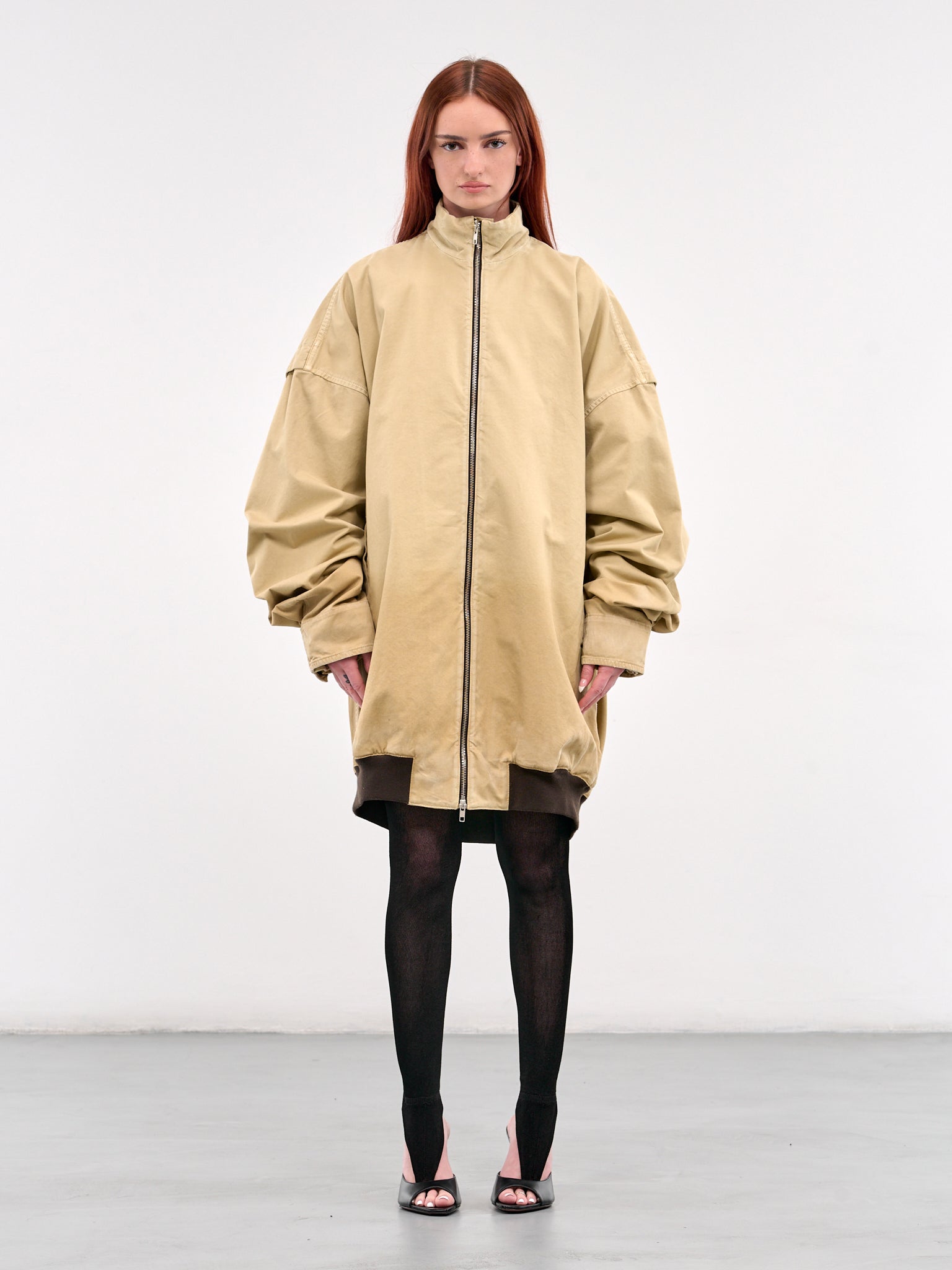 Vance Oversized Zip Blouson (VANCE-BEIGE)