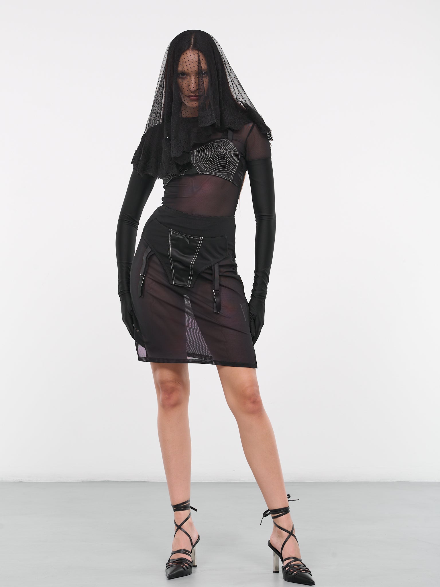 Lingerie Skirt (VAQ06S105-1-BLACK)