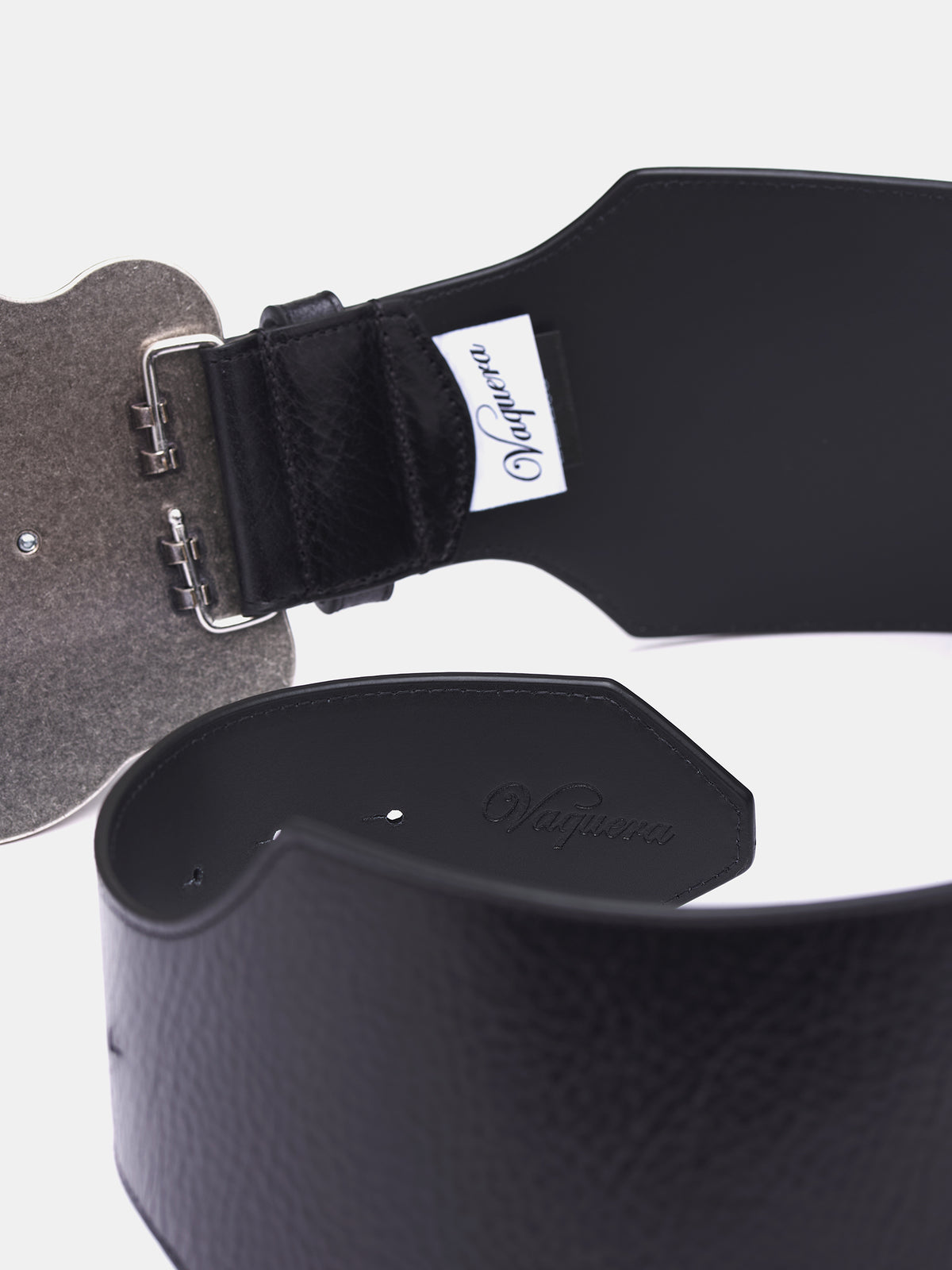 Custom Buckle Western Belt (VAQ09K210-BLACK)