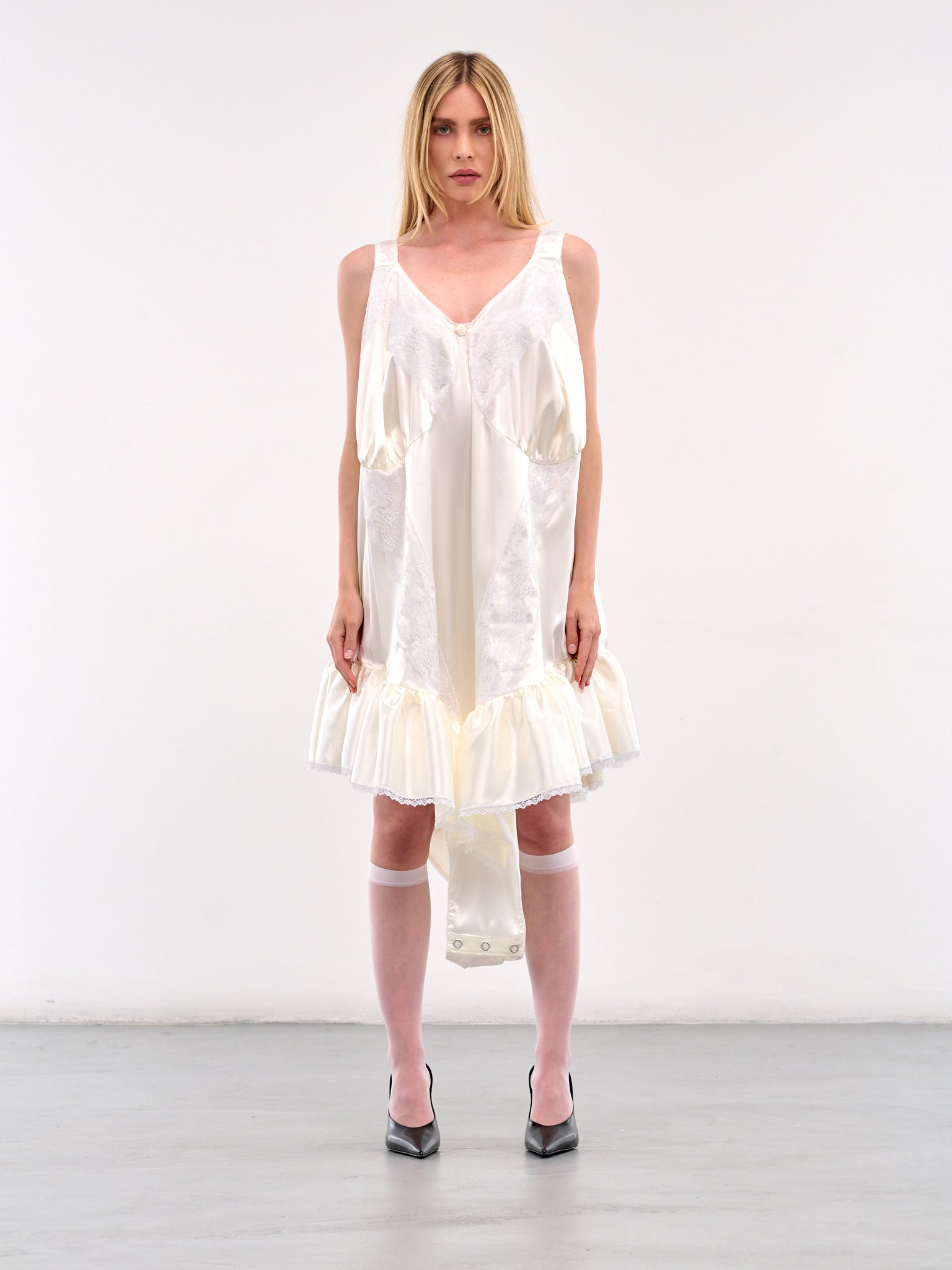 Oversized Teddy Dress (VAQ09O102-IVORY)