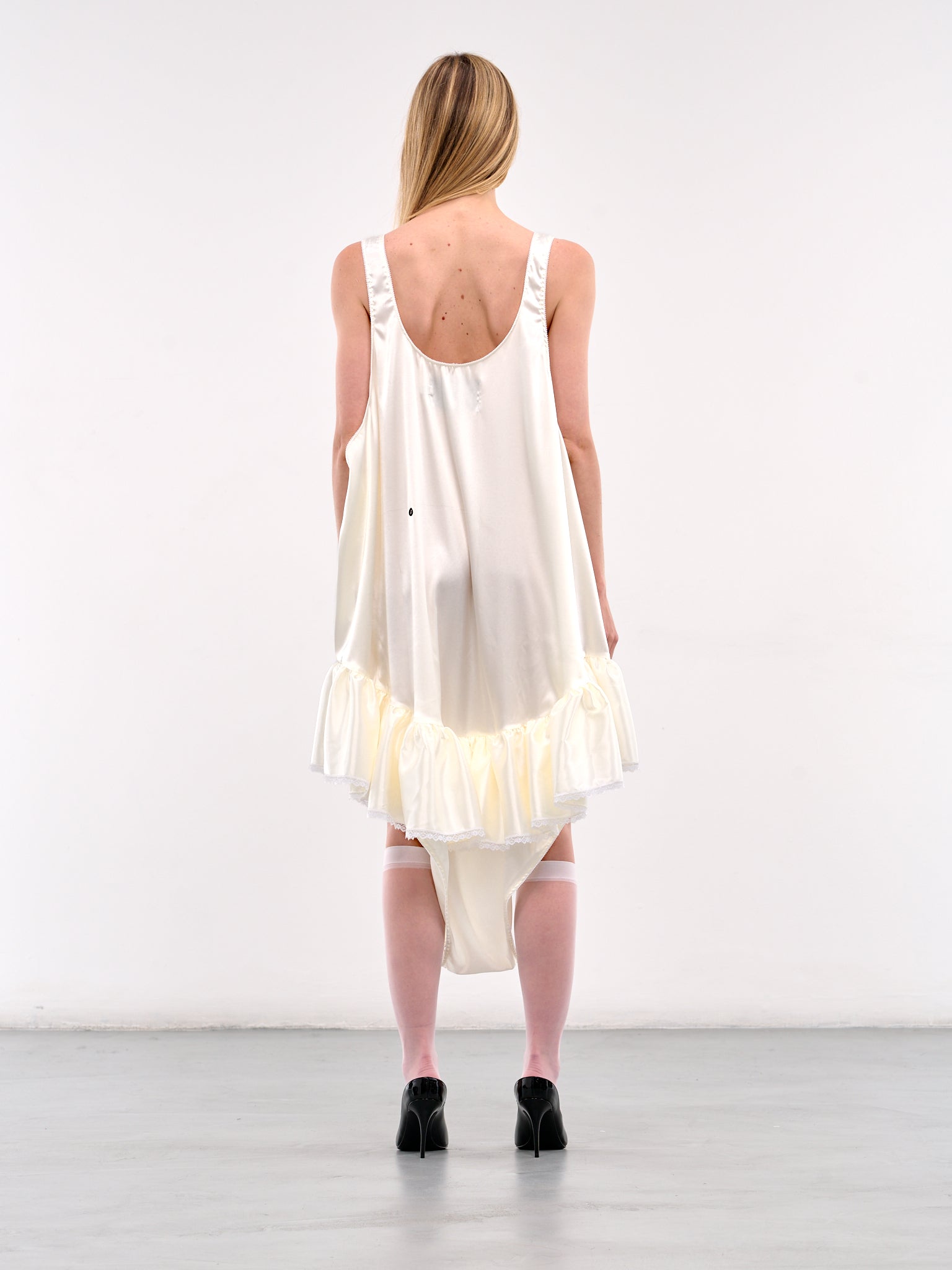 Oversized Teddy Dress (VAQ09O102-IVORY)