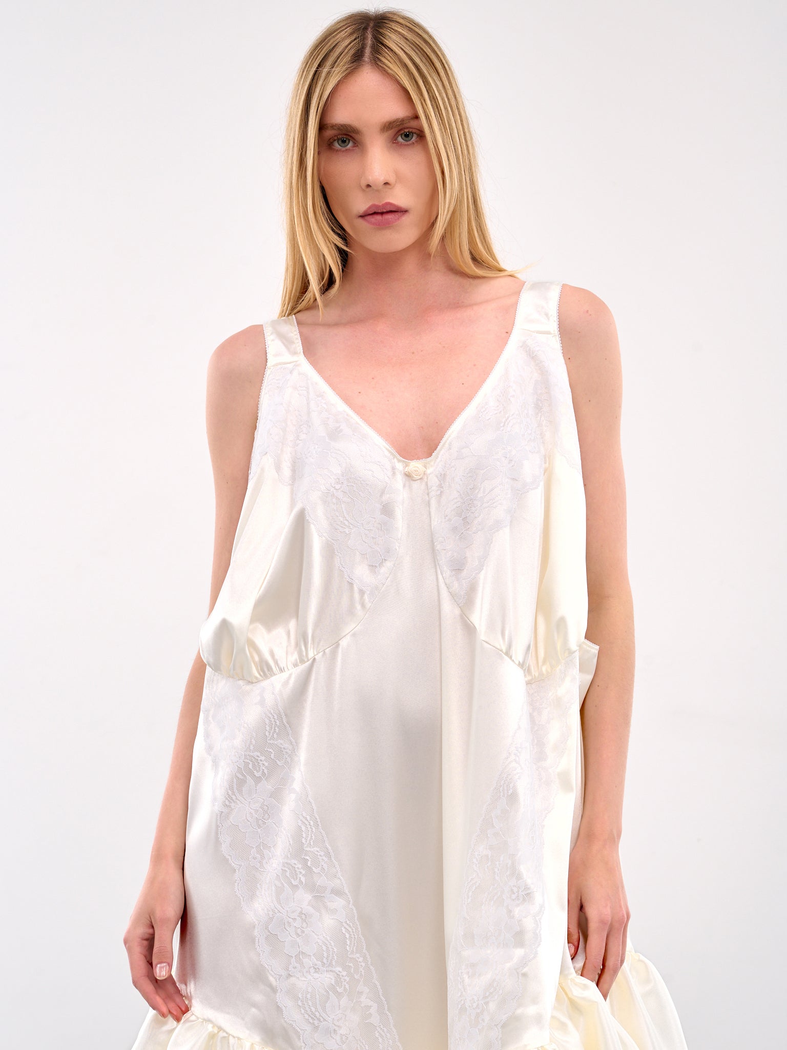 Oversized Teddy Dress (VAQ09O102-IVORY)