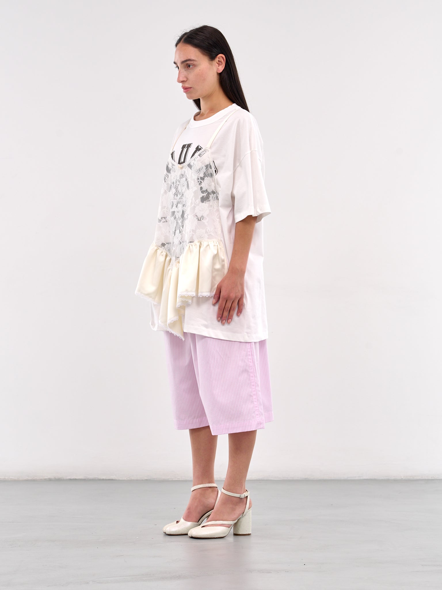 Trompe L'oeil Tee (VAQ09T025-BLANC-DE-BLANC)